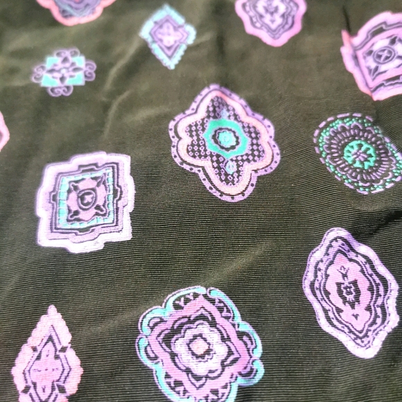 Vintage Katie Brooke Geometric Print Skirt 80s - Picture 3 of 3